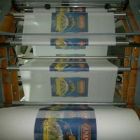 Nouvelle conception de machine d'impression flexographique automatique à 6 couleurs, machine d'impression à lettres, sac en papier tissé PP pour engrais, largeur maximale de 1200 mm