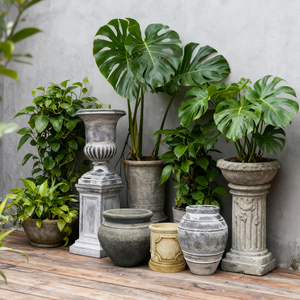 Pot <span class=keywords><strong>de</strong></span> jardin en céramique émaillée fait main européen pour arbres et arbustes, commande en gros pour <span class=keywords><strong>entreprise</strong></span> commerciale - Product Image 5