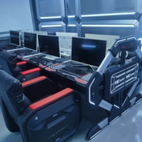 Ensemble de table de jeu PC de haute qualité au design moderne pour les hôtels et les stades de sport électronique, station de jeu