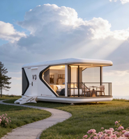 Capsule d'hébergement compacte en acier - Hôtel mobile et résidence au design moderne avec structure préfabriquée - Capsule Maison Complète