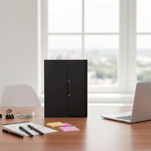 Promotion PU Leather Black Kraft Custom A5 <b>Binder</b> Diary Notebook With Parchment Paper - Product Image 5