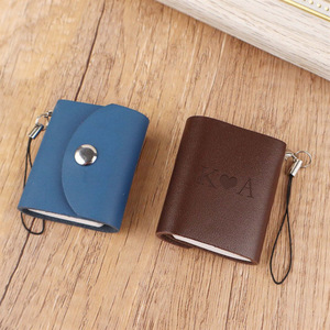 Mini album photo créatif transfrontalier en cuir PU, porte-clés pendentif, cadeau pour couple, fête des Pères, fête des Mères - Product Image 3