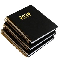 Impression de logo personnalisé, carnet à spirales A3/A4/A5, estampage à chaud, agenda quotidien, carnet A5, carnet à couverture rigide