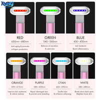 Appareil de luminothérapie rouge pour le visage 6-en-1 LED Photon 650nm, stimule le collagène, tactile intelligent, vibrations haute fréquence, anti-âge, lifting, usage domestique