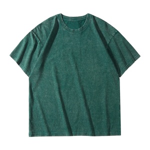 Custom 230G Heavyweight Washed 100% Cotton T Shirt OEM ODM Oversized Unisex Vintage Crew Neck Blank Short Sleeve <b>Tee</b> with Logo - Product Image 4
