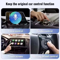 USB Wireless CarPlay Android Auto Adapter WIFI BT Call Play Music Support Original Car Button