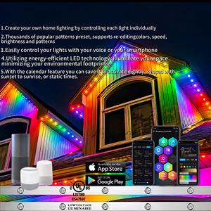 Misrabbit indirizzabile LED Pixel stringa luce albero di natale WiFi controllato impermeabile all'aperto IP68 colore personalizzato 5 anni - Product Image 5