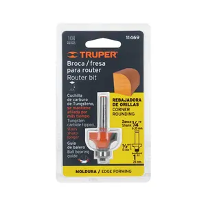 Master with 24 units <b>Router</b> <b>bit</b>, <b>rounded</b>, 1' with bearing, Truper - Product Image 4