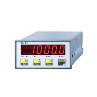 N.B.C. Indicador de Peso de Panel Frontal Elettronica Group Srl Sl 01, Pantalla LED de 6 Dígitos con Retroiluminación Dual, 14 mm de Altura, 5 LED Indicadores