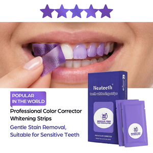 Popüler Diş Beyazlatma Bantları Mor Renk Düzeltme Beyazlatma Bantları Glorysmile V34 Diş Bantları 14 Paket - Product Image 4