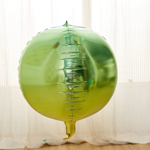 Nueva llegada de 22 pulgadas 4D redondo colorido <span class=keywords><strong>Disco</strong></span> 4D Bola de helio globo de la hoja para decoración de fiesta - Product Image 3
