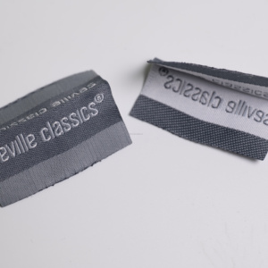 Woven Garment <b>Labels</b> with Custom Brand Logo Neck Tags for Jackets Trousers and Dresses - Product Image 3