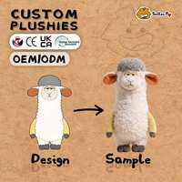 Vente Flash : Peluche Alpaga Personnalisée OEM, Jouet en Peluche Animal Adorable, Mascotte d'Entreprise Personnalisée, Haute Qualité, Certifications CE et CPC
