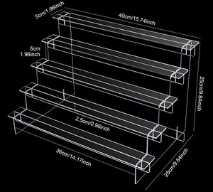 Organisateur <span class=keywords><strong>de</strong></span> bureau et présentoir à plusieurs niveaux en acrylique pour <span class=keywords><strong>collection</strong></span> <span class=keywords><strong>de</strong></span> figurines, décoration <span class=keywords><strong>de</strong></span> mariage, parfum, présentoir <span class=keywords><strong>de</strong></span> <span class=keywords><strong>comptoir</strong></span> - Product Image 6