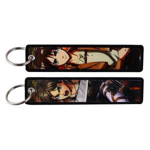 8 ออกแบบใหม่คุณภาพสูงอะนิเมะโจมตี<span class=keywords><strong>Titan</strong></span> Shingekiไม่มีKyojinปักFlight Tagพวงกุญแจสําหรับกระเป๋าเป้สะพายหลังตกแต่ง - Product Image 5