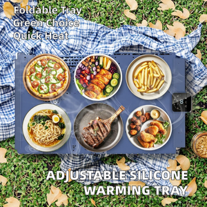 Direct Sales Adjustable Temperature Silicone Food <b>Warming</b> <b>Tray</b> Modern Design Foldable Fast Heating <b>Warming</b> Plate for Kitchen - Product Image 3