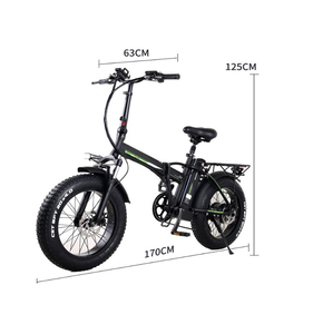 Bicicleta Eléctrica Plegable de 20 Pulgadas con Batería de Litio Hierro Fosfato de Aleación de Aluminio, Asistencia al Pedaleo, 7 Velocidades, 48V, Neumático para Nieve - Product Image 6