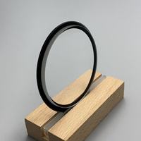 Bague de bouton audio en verre avec bord en escalier Corning, forme arrondie et impression de qualité supérieure pour amplificateur, harmonie tactile et visuelle