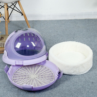 Nouveau design de boîte à air en plastique pour animaux de compagnie Capsule portable sac pour petits animaux de compagnie chenil de voiture pour chats Cage pour animaux de compagnie