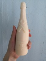 INTODIY DIY Harz-Handwerk Handgefertigte Heimdekoration Form Champagnerflasche Gips Kerze Silikonform