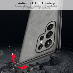Funda de cuero hecha a mano para <span class=keywords><strong>Samsung</strong></span> <span class=keywords><strong>Galaxy</strong></span> S23 S22 Ultra <span class=keywords><strong>S21</strong></span> <span class=keywords><strong>Fan</strong></span> <span class=keywords><strong>Edition</strong></span> S20 Plus - Product Image 2