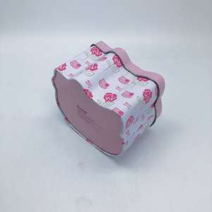 Venta al por mayor Reloj de posicionamiento para niños Embalaje Auriculares Bluetooth Regalo Hello Kitty Caja de hierro Hojalata Forma cuadrada - Product Image 6