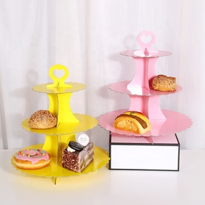 Plato Redondo Reutilizable para Servir Pasteles, Exhibición de Alimentos, Soporte para Cupcakes, Base para Pastel de Cartón - Product Image 5