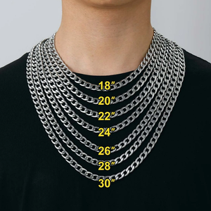 Collana a Catena Cubana Miami in Titanio Puro di Grado Medicale 7.2mm, Gioielli Personalizzati Ipoallergenici, Test REACH e Test al Sale Superati - Product Image 4