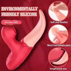 Vibrador vibrador para lamer la lengua de alta calidad 2023, Mini vibrador con forma de lengua para lamer, vibrador de succión, juguete sexual para mujeres - Product Image 5