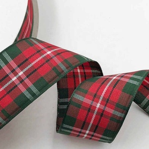 Pita Tartan <span class=keywords><strong>Plaid</strong></span> Grosir, Pita Kemasan Hadiah Natal yang Cantik, Gulungan Pita - Product Image 4