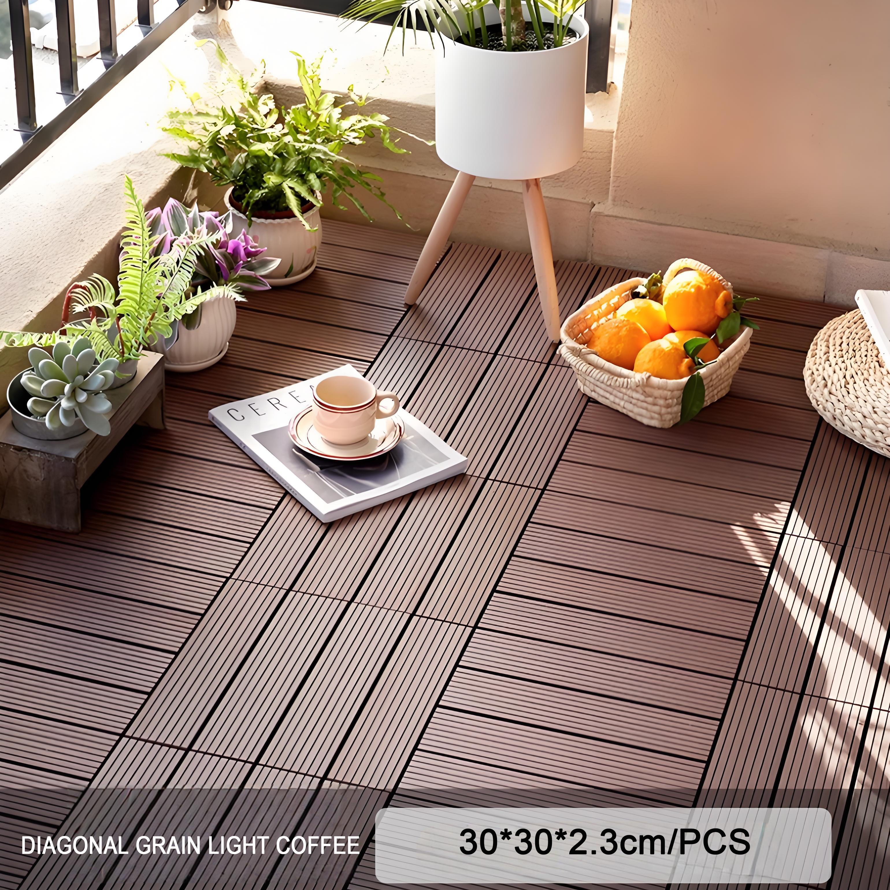 กาแฟสีอ่อนลายไม้ทแยง (30*30*2.3 ซม.)