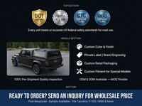 XINYI Expédition Rapide – Coque de Camper Tout-Terrain 4x4 en Aluminium Sans Perçage avec Fenêtre à Verrouillage pour Tacoma F150 RAM Topper