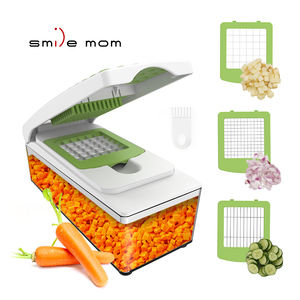 Vente en gros d'usine : Accessoires de <span class=keywords><strong>cuisine</strong></span> multifonctionnels, coupe-légumes manuel, hachoir à oignon, <span class=keywords><strong>mandoline</strong></span>, trancheuse en plastique Smile Mom - Product Image 2