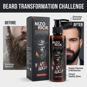 Detergente e Shampoo per Barba da Uomo all'Ingrosso, per Barbiere, Pulizia Profonda, Schiuma Detergente Viso e Baffi, Anti-prurito, 120ml - Product Image 1