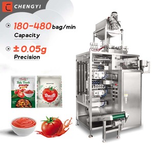 Machine d'emballage multifonctionnelle entièrement automatique pour sachets de piment, d'ail, de miel, de ketchup et de sauce piquante - Product Image 1