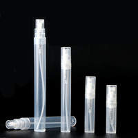 Flacon de parfum miniature en plastique transparent de 5 ml, 8 ml, 10 ml, flacon pulvérisateur en plastique, facile à transporter, flacon d'échantillon de parfum de type stylo