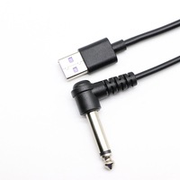 6,35mm AUDIO Mono AUX Stecker auf USB 2.0 Buchse Konverterkabel