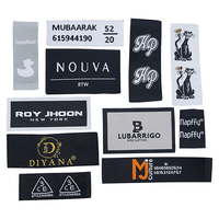 Étiquettes Tissées en Tissu 3D Personnalisées pour Vêtements et Chaussures, Logos Imprimés Pliés au Centre sur Mesure pour Marques Privées