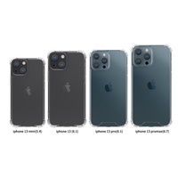 Coque de téléphone iPhone 13 transparente HD, épaisseur 1 mm, pare-chocs antichoc en PVC, protection transparente des quatre coins, sac étanche