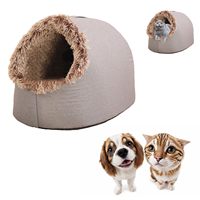 Couverture d'hiver épaissie pour animaux de compagnie, lit chauffant pour chat, tapis de couchage pour chat, couverture chauffante pour un sommeil profond, maison pour chat