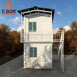 Cbox Upgrade, bâtiment modulaire préfabriqué, bureau de chantier, capsule hôtelière, unité de logement, toit en pente, maison conteneur détachable - Product Image 1