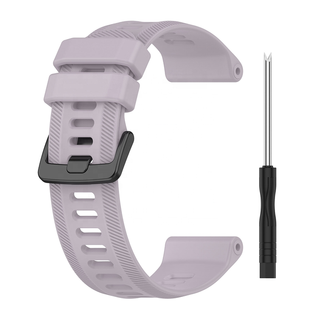 1:1 Original Silicone Replacement Watch Strap for Garmin Forerunner 965 955 Solar Wrist Strap