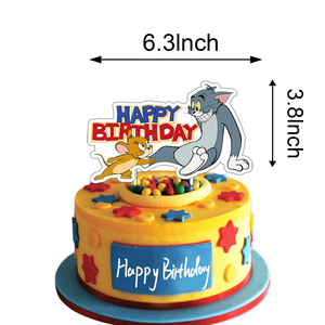 Set di Palloncini in Lattice e Decorazioni per Torte a Tema <span class=keywords><strong>Tom</strong></span> e <span class=keywords><strong>Jerry</strong></span>, Gatti e Topi, per Feste di Compleanno - Product Image 5