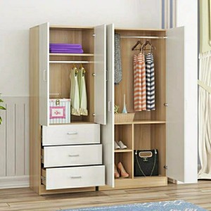 Neues Modell Home Ankleide zimmer Möbel Günstiger Preis Kinder Eck schrank mit Schubladen Weiß Holz Kleidung Kleider schrank - Product Image 2
