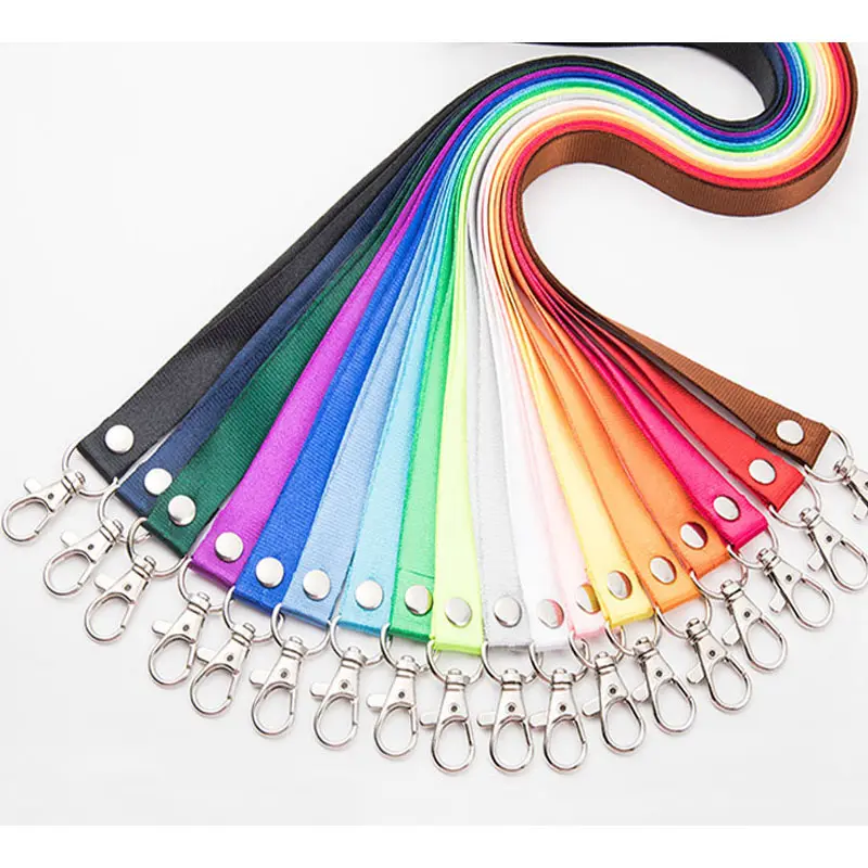 Fabriek Groothandel Op Maat Mobiele Telefoon Lanyard Full Color Printing Polyester Lanyards Voor Sleutels Met Metalen Gesp