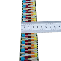 Usine En Gros Coloré 38mm Polyester Coton Sangle Épais Polyester Coton Sangle Vague Motif