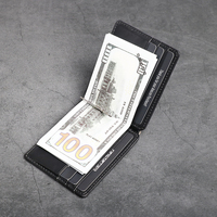 Grosir dompet penyimpan kartu kulit asli pria mewah dompet kulit tahan guncangan Logo ritsleting mode Vintage merek terkenal