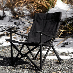 Outdoor Folding Chair Portable Canvas <b>Backrest</b> Camping Fishing Chair Rectangular 52X52X76Cm Foldable Garden Use - Product Image 1