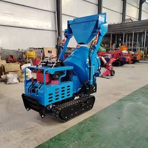 Mini Self-Loading Crawler Mobile Cement Mixer Truck New With Core Components Pump Bearing Gearbox Gear - Product Image 1