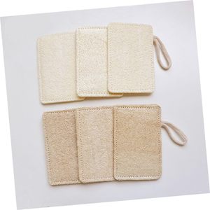 Etiqueta privada personalizada 100% Natural Biodegradable Baño Ducha Exfoliante <span class=keywords><strong>Lufa</strong></span> Scrubber Organic Loofah Pad <span class=keywords><strong>Esponja</strong></span> para el cuerpo o plato - Product Image 3